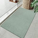 Uphome Bath Mats for Bathroom 18X47, Soft Bathroom Floor Rug Non-Slip Washable,Sage C