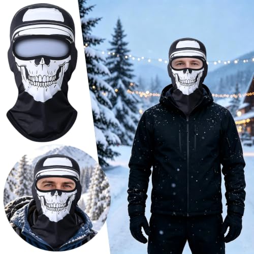 Halloween 3D Skeleton Ski Mask Realistic Celebrity Sports Cycling Face Mask - image 2