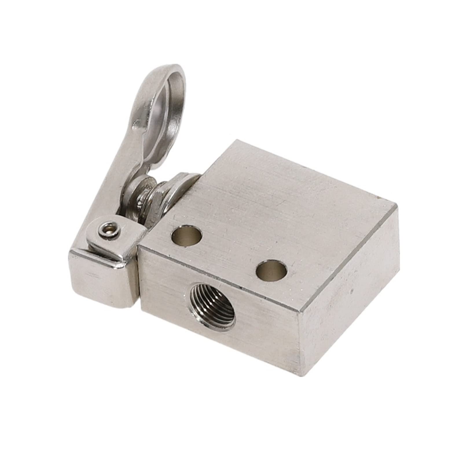 équipement Pneumatique Industriel Vanne Pneumatique 2 Positions 3 Voies - Commande Par Bouton Poussoir - Aluminium Vanne Mécanique Aluminium