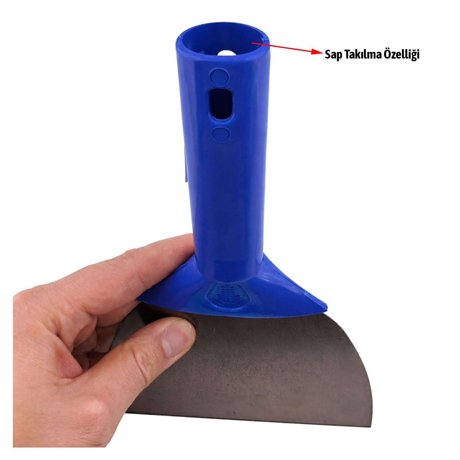 Plastik Saplı Saptak İnşaat Spatulası 14 Cm Duvar Macun Alçı Uygulama Boya Kazıma El Aleti