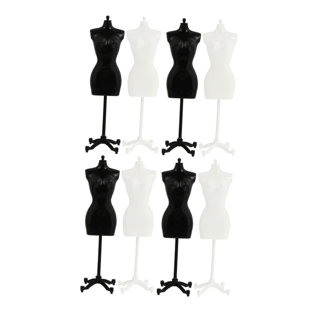 HAWILLOSCH Plastic Doll Clothes Hangers 8pcs Miniature Dress Form for Boys and Girls Safe for Imaginative Play and Home Decor