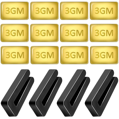 16 Pcs Ceiling Fan Balancing Kit 4 Sets Fan Weights Balance Kit Including 4 Pcs Plastic Balancing Clip and 12 Pcs Metal Self-Adhesive 3G Weight Ceiling Fans Balancers Fans Blade Balancings Kits