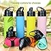 YUANFENG Collapsible Water Bottle, BPA-Free, Leak-Proof Lightweight Silicone Sports Travel Camping Water Bottles 20oz (fluorescent green)