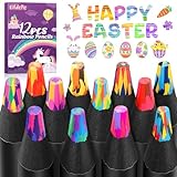Elidepe Ostergeschenke Kinder, Ostern Geschenke Basteln Kinder, Mitgebsel Kindergeburtstag, 12 Regenbogenstift Buntstifte Stifte, Geschenke für Mädchen 5-12 Jahre