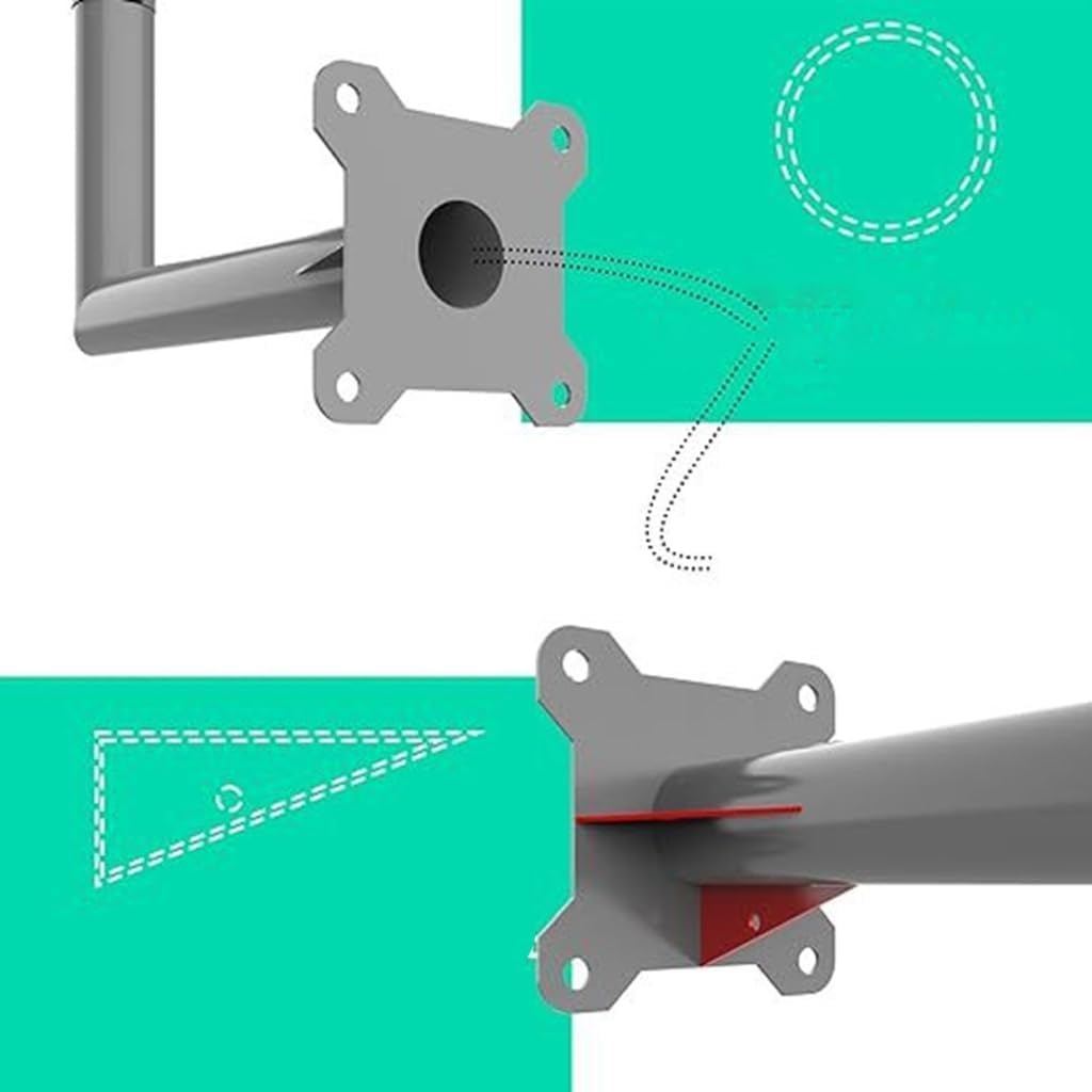 Long Wall Mount Set Heavy Duty Long Wall Mount Stable Long Wall Mount Set Rusts Bracket Upgrades for Satellit