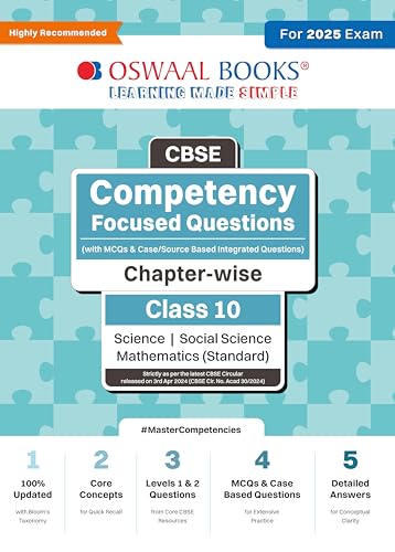 Oswaal CBSE Competency Focused Questions (with MCQs & Case/Source...