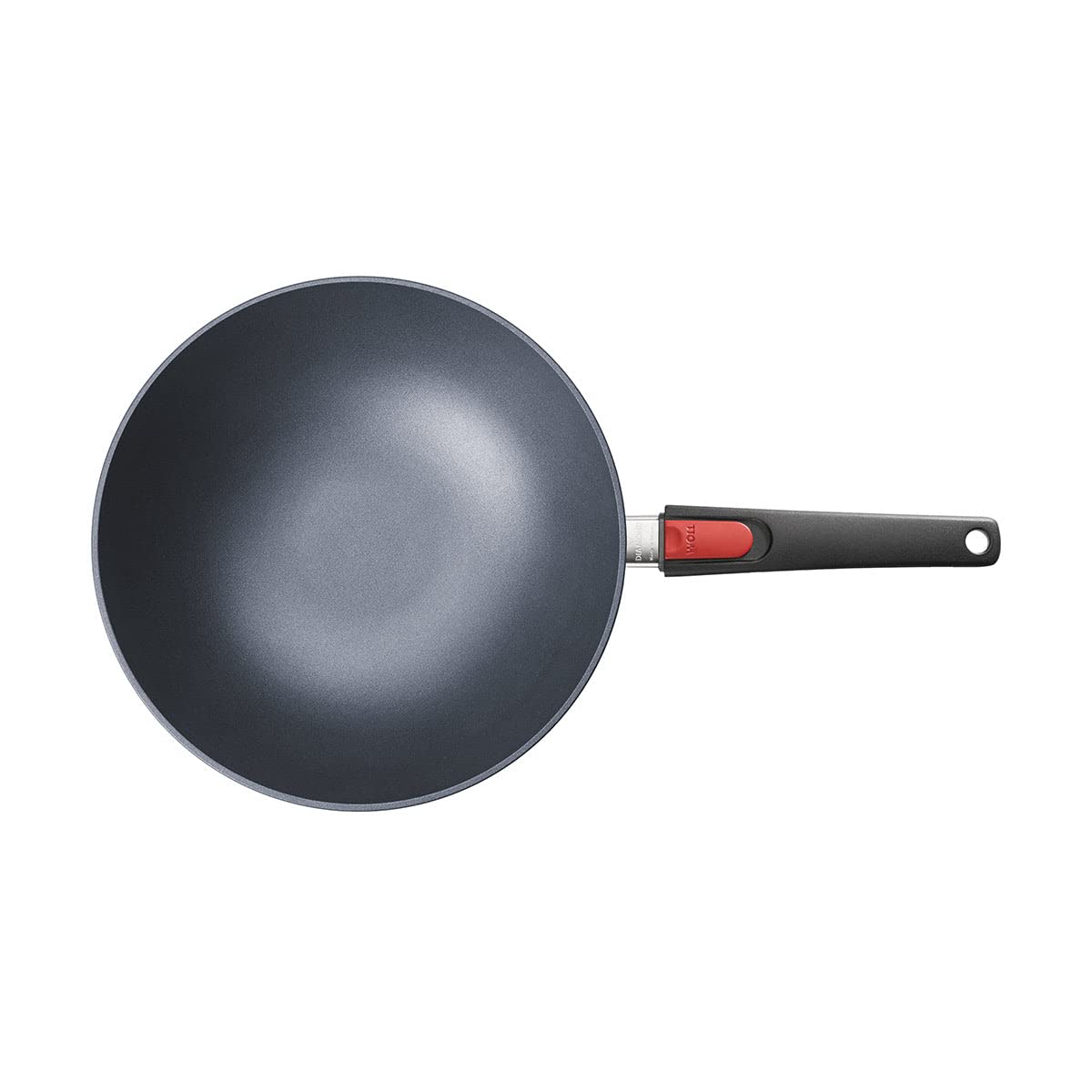 Woll Diamond Lite - Wok a induzione con manico staccabile, 30 cm, con coperchio, in confezione regalo