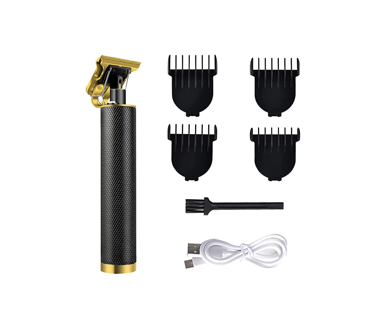 Cortapelos para hombres, I0I & I0I inalámbrico recargable Cortapelos metal Corte, kit de aseo de barba Barbershop profesional (negro)