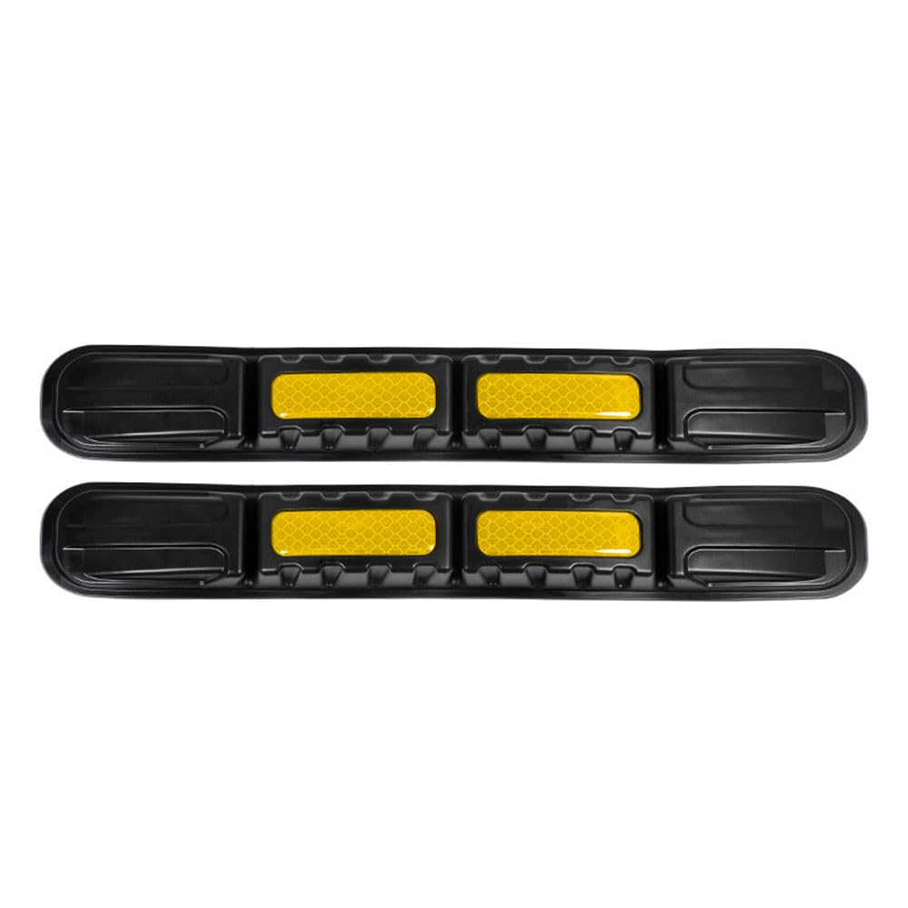 AXIYUE 2pcs Car Bumper Protector Strips for Peugeot Expert (G9 K0 2007-2025 2026),Anti-Scratch Front Rear Bumper Guard Corner Edge Protection,Carbon Fiber Texture Rubber Collision Strip,Yellow