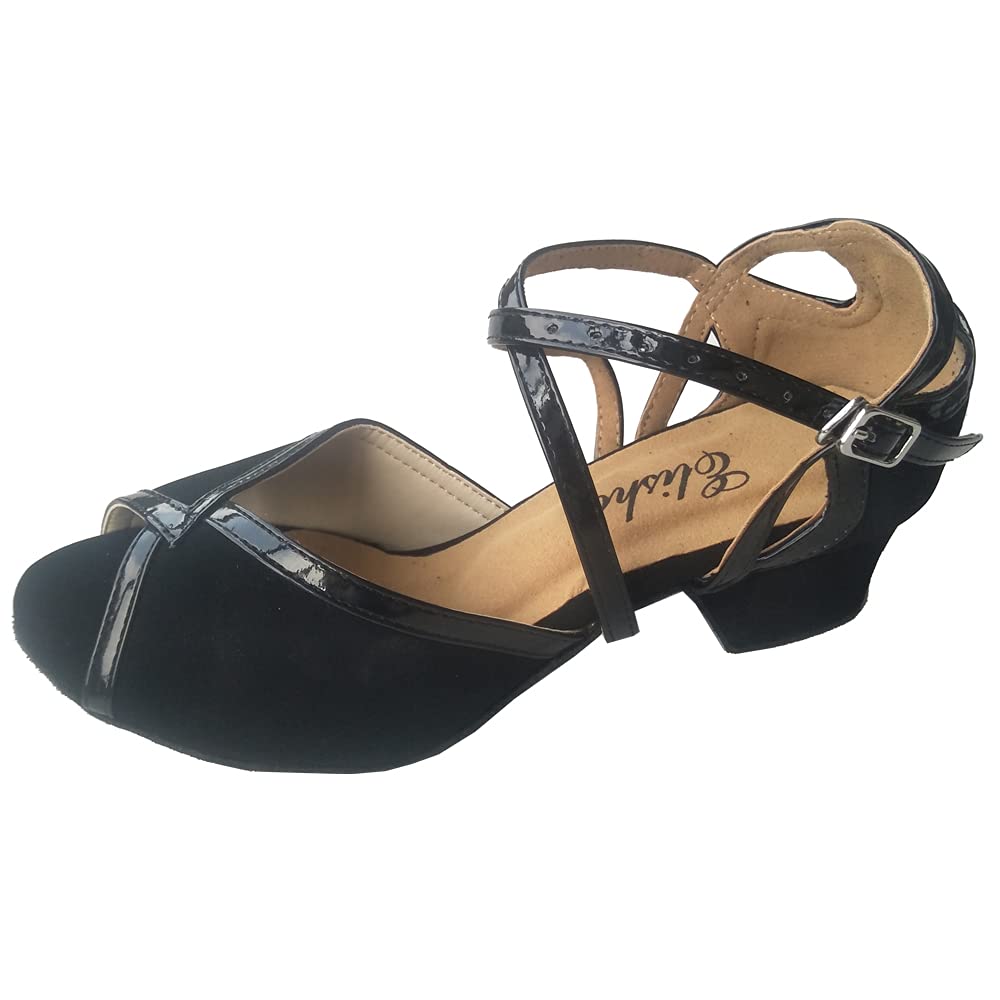 Scarpe da ballo latina da donna con punta aperta da sala da ballo per feste con suola morbida professionale da sera al coperto sociali sandali da ballo