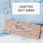 Beard Comb for Men Pocket Folding Combs for Mustache & Hair Travel Natural Wooden Comb with Real Man Engraving - Perfect for Use w/Beard Balm Oil (The Bearded Man) - Image 5