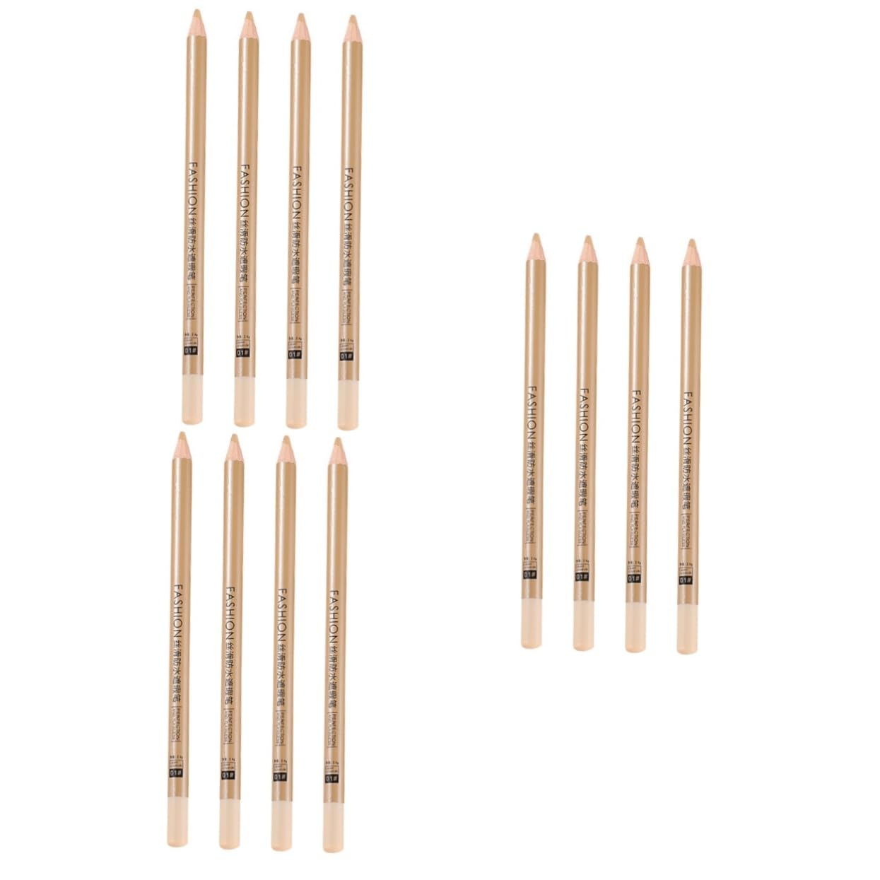 minkissy 3sets Concealer Pen Makeup for Marks Freckle Concealer for Dark Circles Portable Pencil 4pcs*3