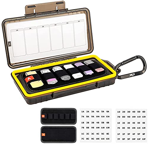 (12 USB + 24 SD) USB Flash Drive Case Holder Storage with Labels, USB Drive Thumb Drive Pen Drive Organizer, SD SDXC SDHC for NS Nintendo Switch PSV Sony PS Vita Game Card CFexpress Type A Card Case (12 USB + 24 SD) USB Flash Drive Case Holder Storage with Labels, USB Drive Thumb Drive Pen Drive Organizer, SD SDXC SDHC for NS Nintendo Switch PSV Sony PS Vita Game Card CFexpress Type A Card Case