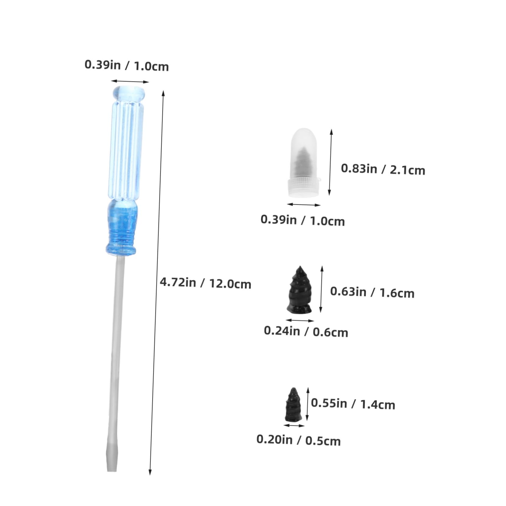 PRETYZOOM Tire Repair Tool Kit 20pcs Tire Nails Screws for Car Motorcycle Puncture Repair