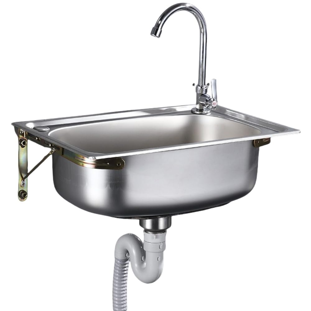 Amazon.co.jp: Kirnuo業務用ステンレス壁掛洗面器 ステンレスシンク