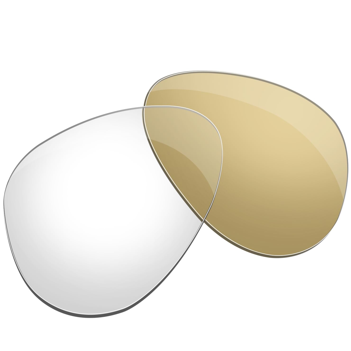 Verres photochromatiques de rechange pour lunettes de soleil Ray-Ban Aviator Large Metal RB3025 58 mm non polarisées