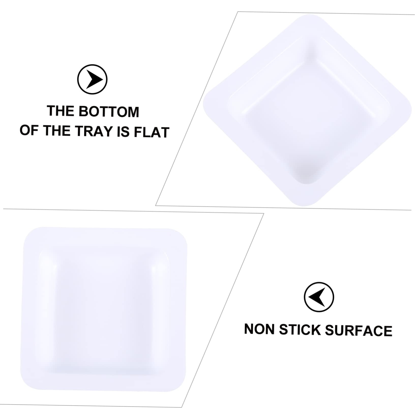 COSMEVIVI 3sets Static Weighing Plate for Labs Square Pan Bulk Plates Weighing Dish Lab Scale 50pcs*3