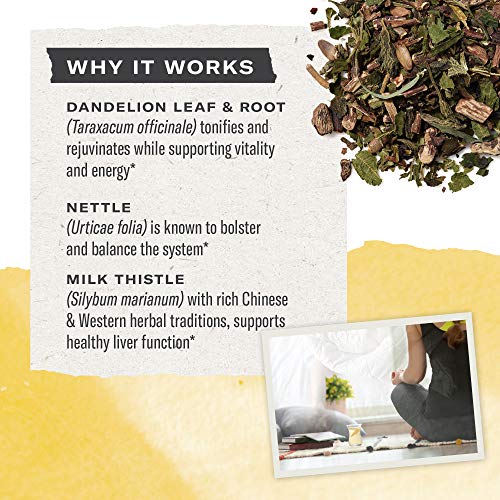 Numi Organic Dandelion Detox Tea, 16 Tea Bags (Pack of 3), Dandelion, Nestle, and Milk Thistle, Caffeine Free - Image 4