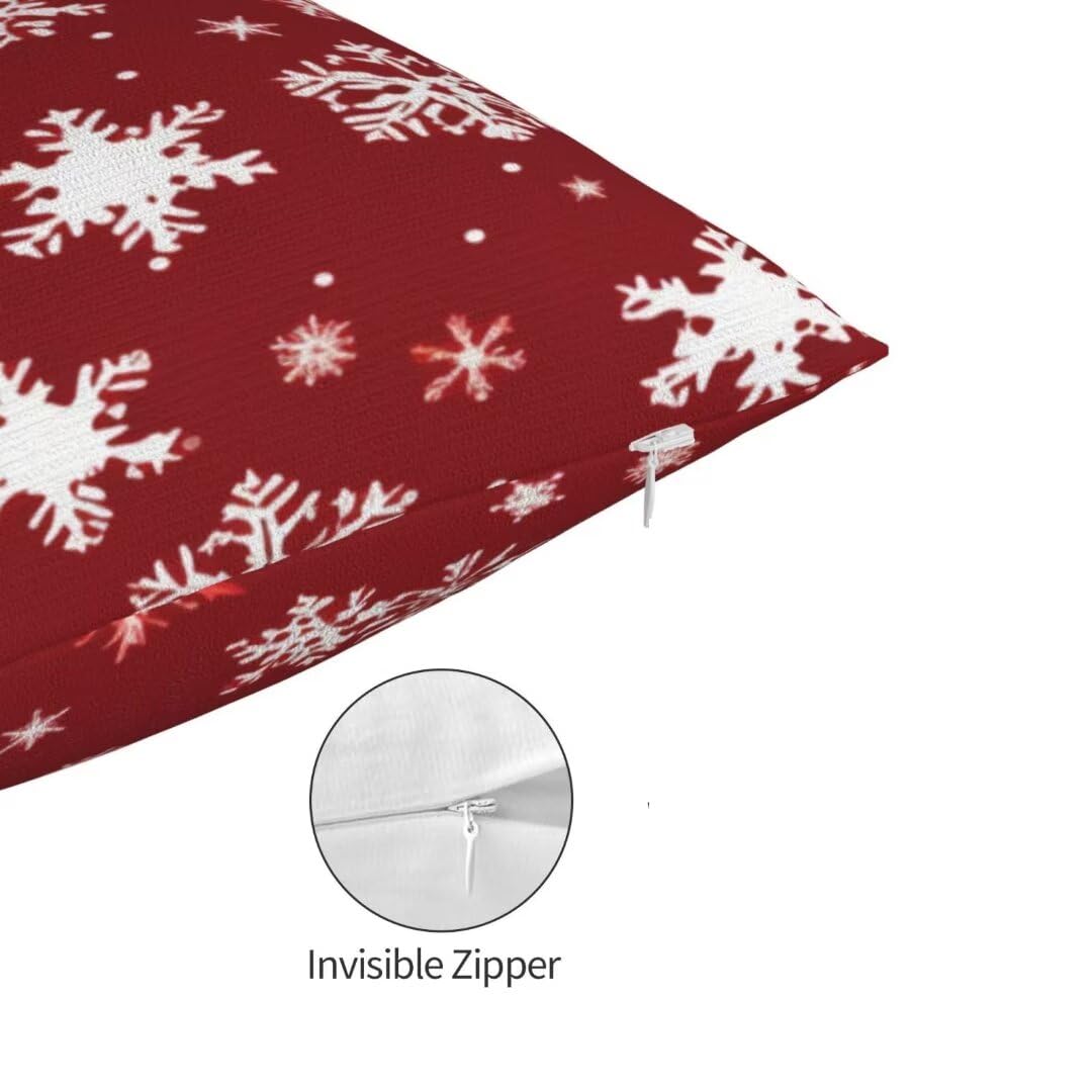Funda Cojin 70x90 cm Fundas Cojines Rojo Cojines Cama Decorativos Juego de 2, Navidad Funda de Almohada Lumbar Rectangular Cojines Sofa para Jardin Sala de Estar Dormitorio Decoracion Hogar-dm361