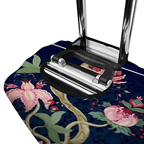 Housse de bagage rose fleur en polyester élastique durable CHEHONG - 2