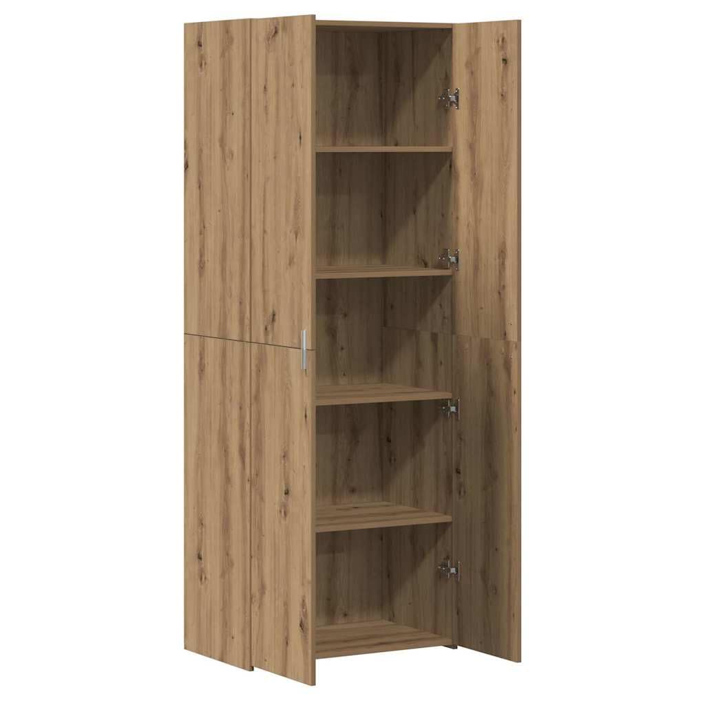 vidaXL Haut Armoire 2 pcs Chêne Artisanal 70 x 42,5 x 185 cm, Buffet Moderne, Armoire rectangulaire, Rangement intérieur, Grande capacité, Design Pratique, Organisateur de Salon