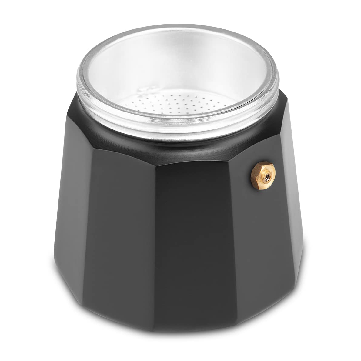 Orbegozo KFM 630 włoski ekspres do kawy, aluminium, 6 filiżanek o pojemności 280 ml, czarny i srebrny