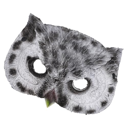 CATIEBYE Owl Masquerade Mask for Halloween Costume Party Lightweight Pu Half Mask Comfortable and Breathable Bird Prop for Cosplay and Festive Events