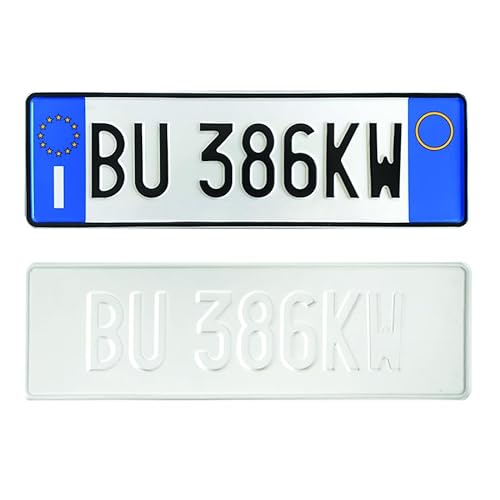 Targa Personalizzata - Modello Anteriore - Catarifrangente in Alluminio con