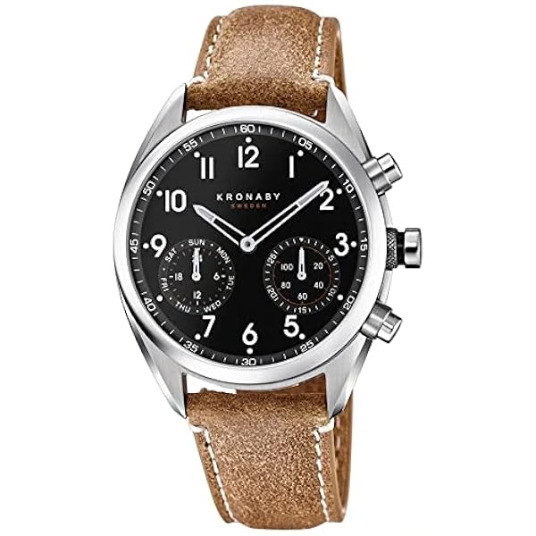 Kronaby S3112/1 Men's Brown Apex Hybrid Smartwatch