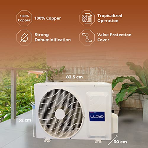 Image of Havells-Lloyd 1.2 Ton 3 Star Split Inverter AC - White (GLS15I36WRBP Copper Condenser)