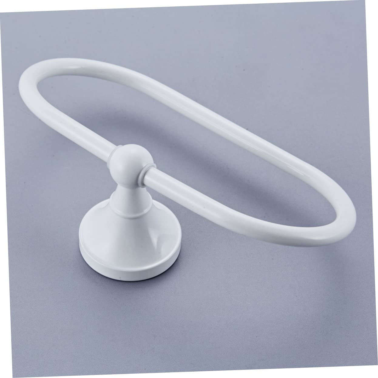Housoutil Lot De 4 Porte-Serviettes De Salle De Bain Blancs Montage Mural Robustes Design Élégant Peu Encombrants