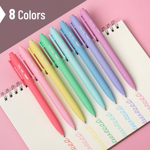 Bolígrafos de gel retráctiles Mr. Pen, pack de 8 colores pastel miniatura 2