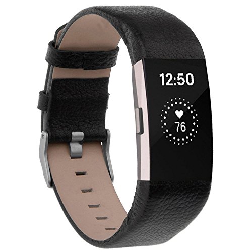 ANGGO Bracelet Fitbit Charge 2, Fitbit Charge 2 Bracelets en Cuir Bande Brassard Bracelet de Montre Bracelet Cuir Sport erstatz - Bracelet Enfant de Rechange pour Fitbit Charge 2 Unisexe Bracelet