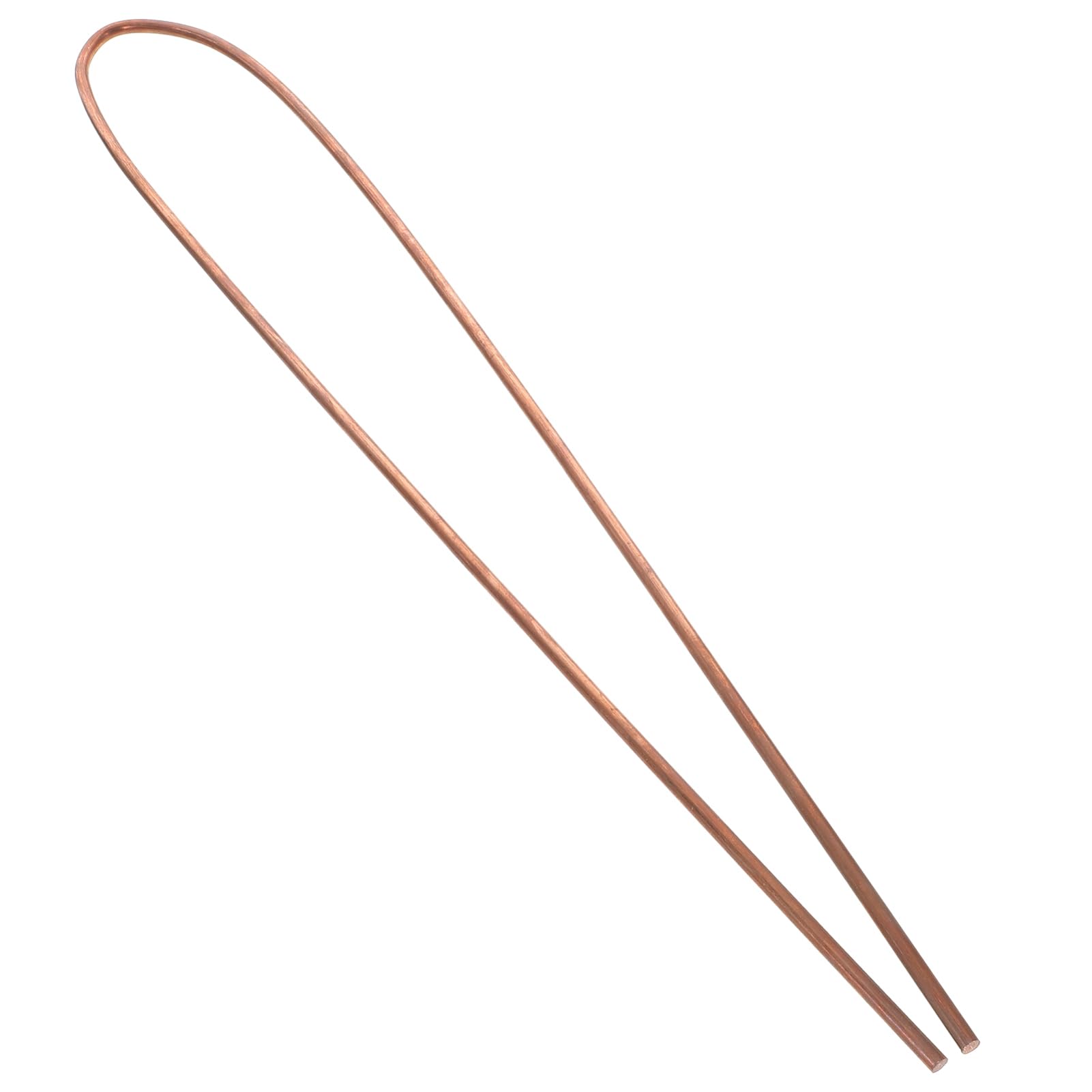 CHILDWEET 2pcs Copper Rod Round Bar Rod Round Rod Dowsing Rods Copper Metal Rods for Crafts Copper Grounding Rod Copper Sticks for Crafts Copper Wire Rods for Garden Copper Tube Copper Bar