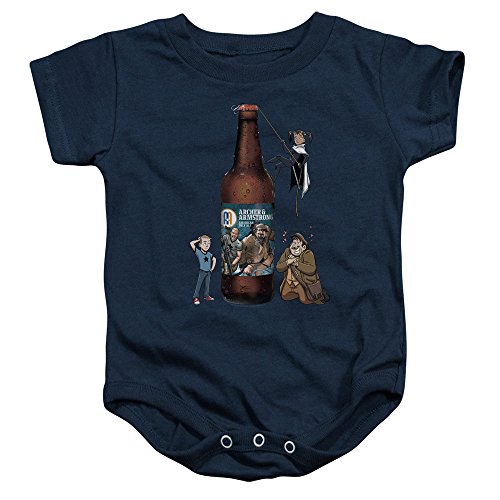 MMM Merchandising Archer & Armstrong Toddler Ale Onesie, 12 Months, Navy
