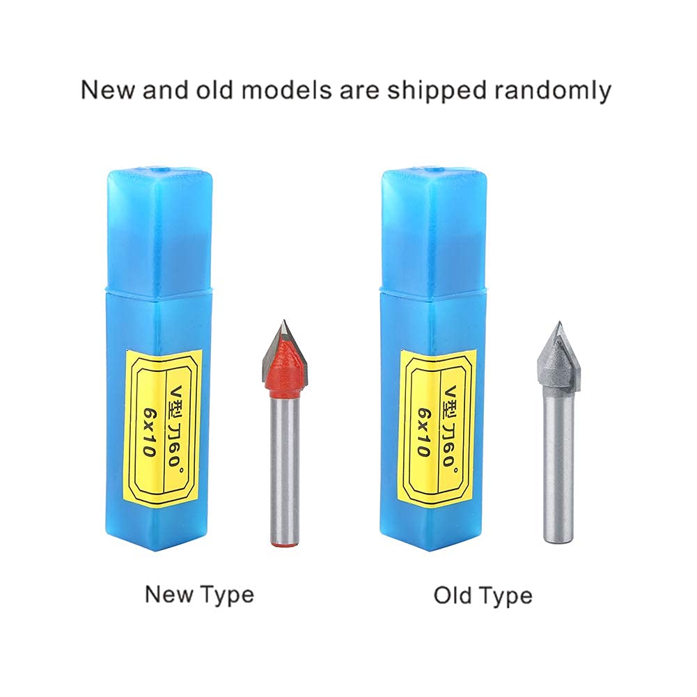 Frez Ze Stali Wolframowej Do Grawerowania CNC - Ostry Bit End Mill 60 Stopni, 6mm Trzpień, 10mm Średnica Frezowania - Trójwymiarowy Znak Making Bit Do Obróbki Drewna i Ukosowania