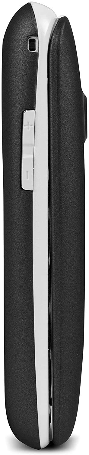 Doro 2424 Telefono Cellulare 2G a Conchiglia per Anziani con Fotocamera da 3 MP, Display Esterno e Base per Ricarica (Grigio) [Versione Italiana]