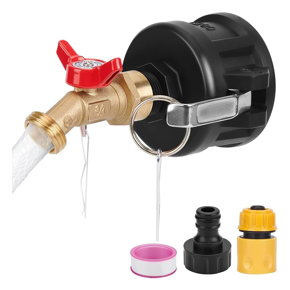 Adaptateur IBC 2" Cam Lock anti-fuite vers tuyau de jardin pour cuve