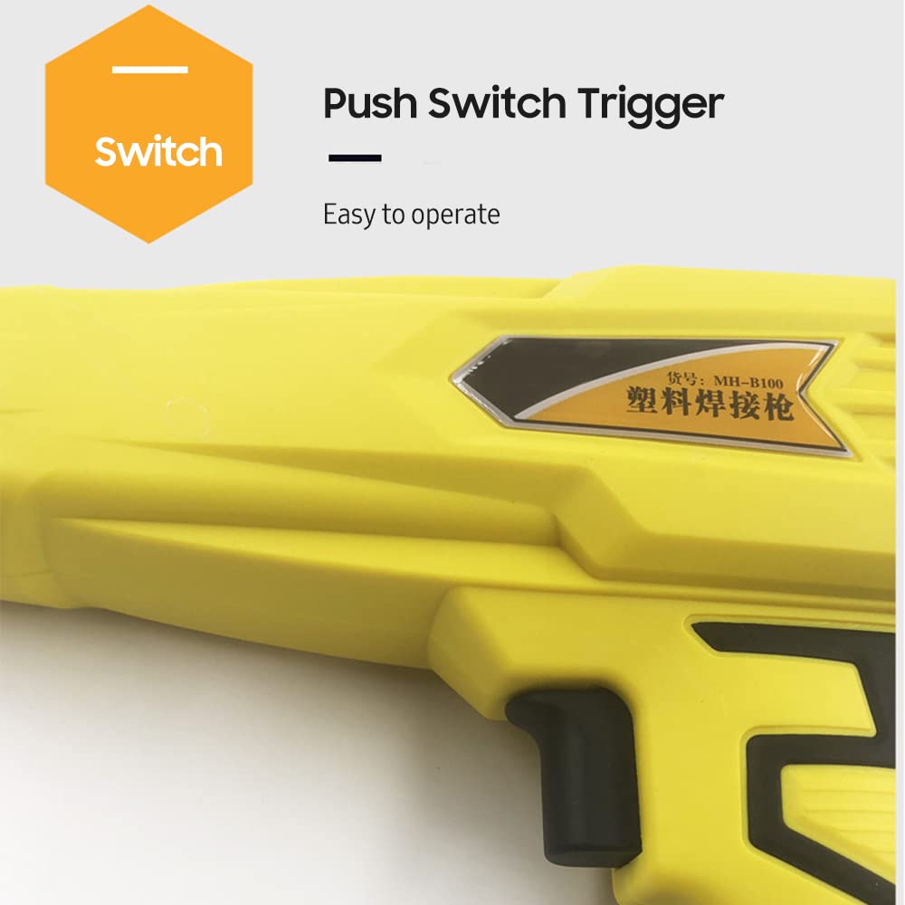 PISTOLA SALDATORE PLASTICA RIPARAZIONE PARAURTI AUTO 100W 4 TIPI DI Punte Pw80 91574601