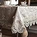 Mantel pequeño Gris de Lujo Bordado Mesa de Comedor   Cubierta de Tela de Encaje Mesa de Centro Bandera Juego de Fundas de cojín HM322A - HM322A, diámetro 180 cm Redondo