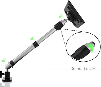 ZMC Industrial Universal Tablet Stand (C-Clamp Mounting Base)