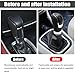 Osilly 5 Speed Shift Knob, Weighted Manual Gear Shifter Knobs, Leather Gear Shifting Handle, Automotive Manual Universal Transmission, Interior Automatic Replacement Parts (Black)