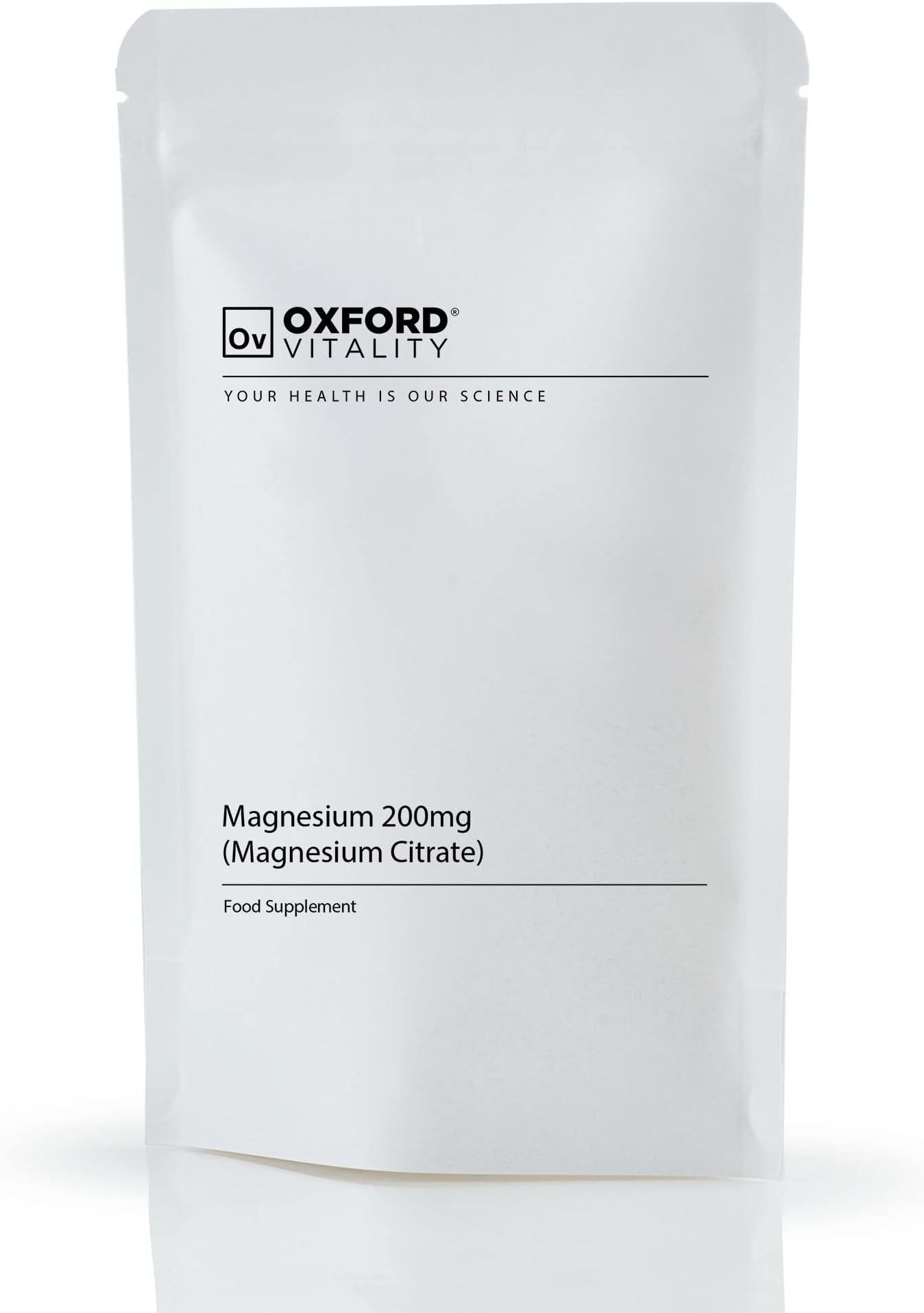 Magnesium 200mg Capsules (Magnesium Citrate 1,380mg) | Vegan and Vegetarian | High Strength | Muscle and Bone Function | Nervous Function | Electrolyte Balance | Metabolism | Oxford Vitality