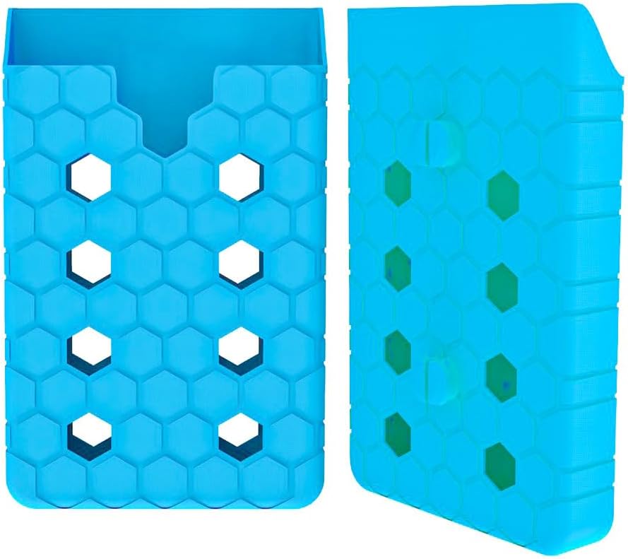 Silicone Phone Holder Charms for Bogg Bags - Universal Phone Case Charm Accessory for Beach Totes & All Bogg Bags,Honeycomb Blue