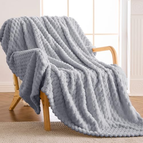 Vielit Kuscheldecke Flauschig 220x240 cm – Ultraweiche Fleecedecke für Couch und Sofa, Warme Wohn- und Kuscheldecke, Leichte Sofadecke, Gemütliche Couchdecke, Atmungsaktiv und Leicht zu pflegen Decke Grau