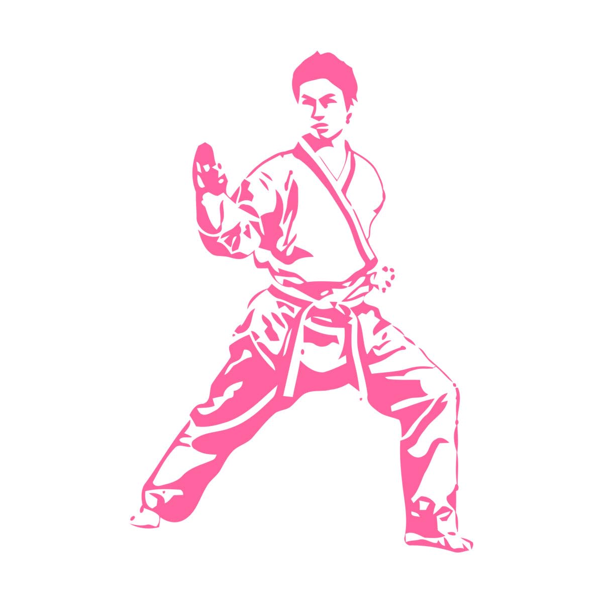 Martial Art Wall Decal Karate Wall Decor Warrior Decal Ninja Fighter Sticker Ninja Karate Wall Sticker Assassin Decal Vinyl Extra Large - 58x84cm