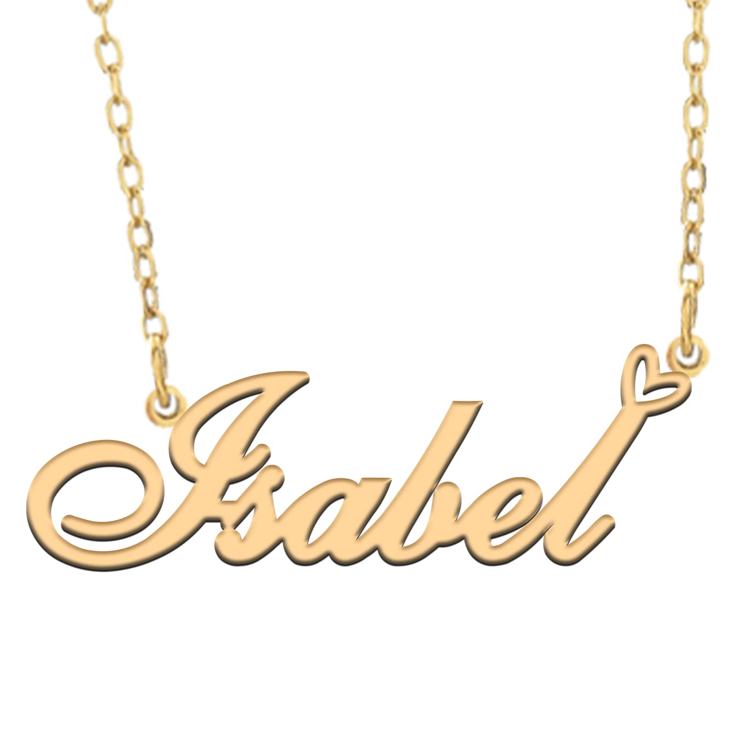 A168ACustom Name Necklace Customized Personalized Plated Name Necklace for Mother Daughter Friendship Women Valentine's Day Christmas Birthday New Year