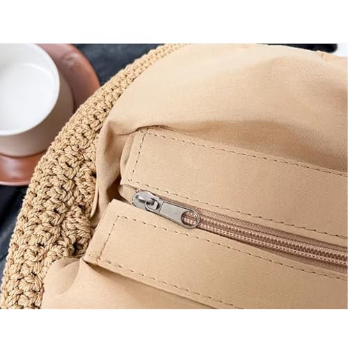 Bolso tejido Bohemio de playa con flecos para mujer miniatura 7