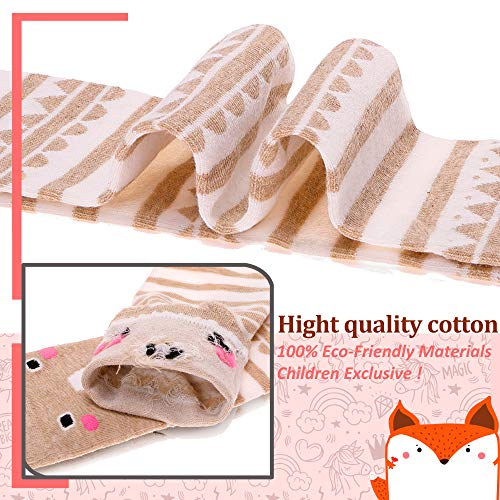 Image of MOGGEI 6 Pairs Kids Girls Knee High Socks Gift Long Crazy Silly Tall Funny Boot Cute Animal Child Fun Socks