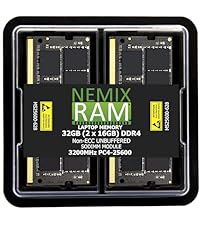 NEMIX RAM 32GB (1X32GB) DDR4 3200MHZ PC4-25600 2Rx8 1.2V CL22 260